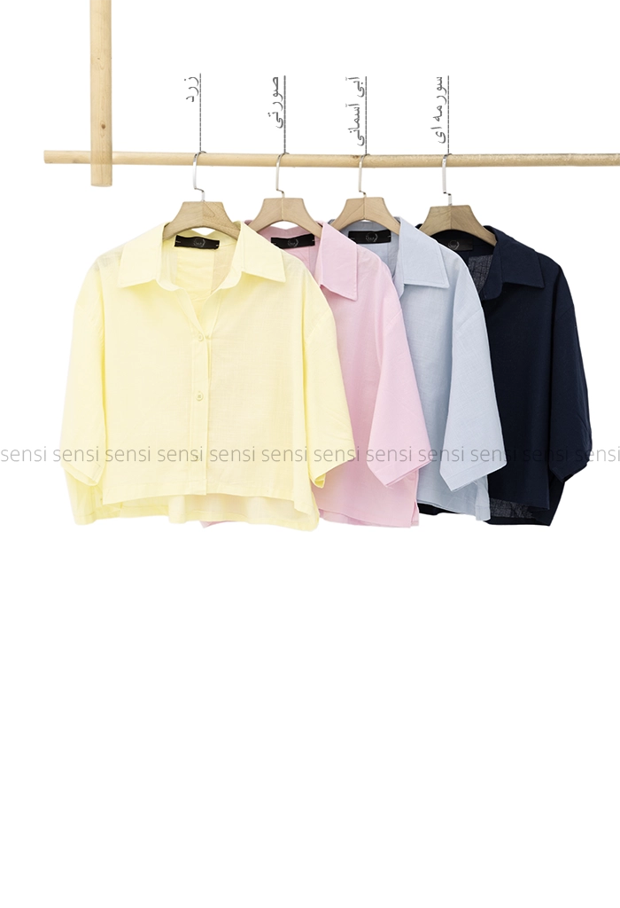 شومیز کراپ پشت پیله کد1005302